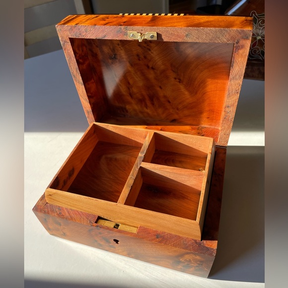 Jewelry Box - Moroccan burl wood Jewelry box - handmade Thuya - Picture 4 of 10